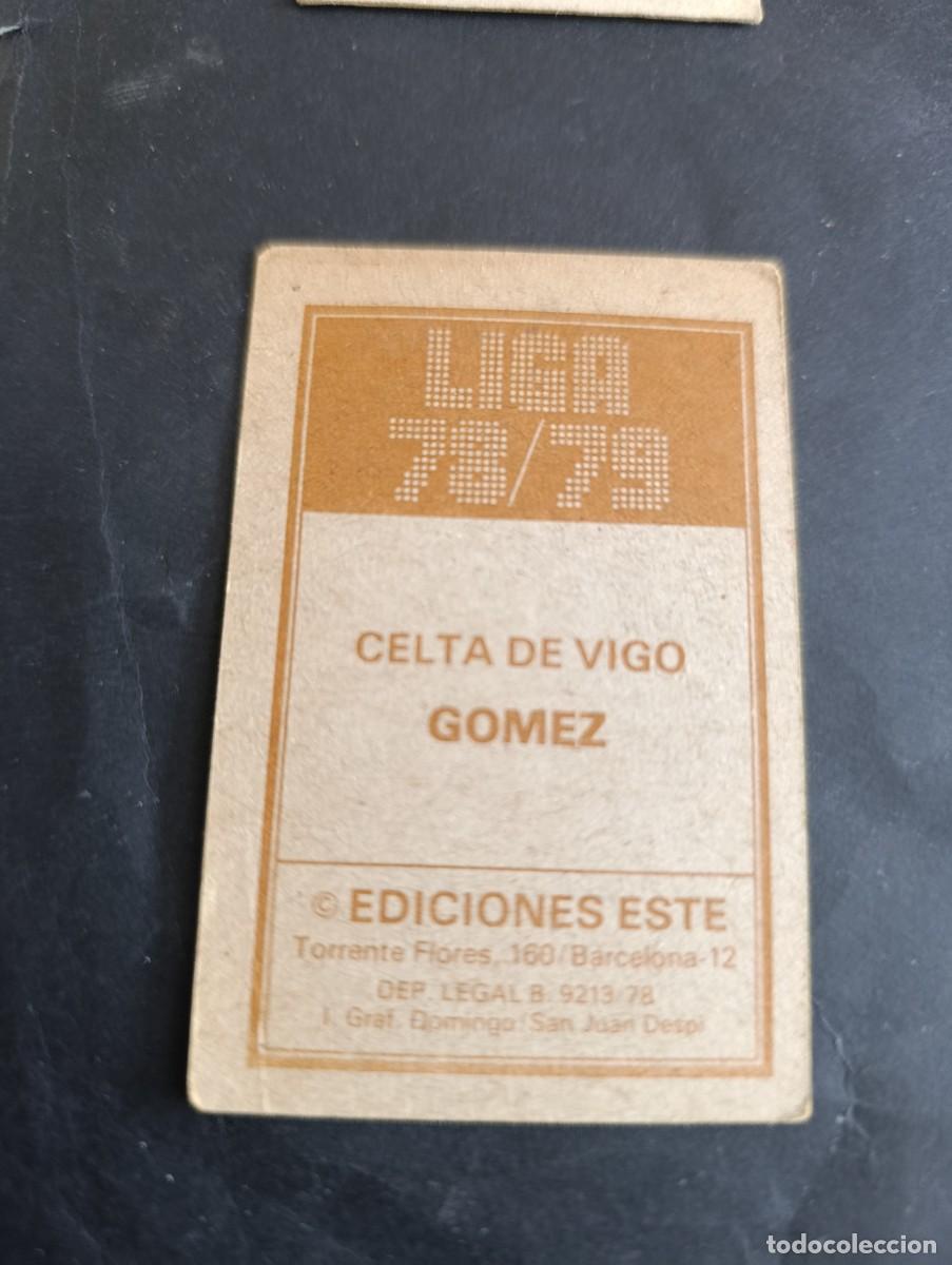Cromos de f&uacute;tbol: GOMEZ (CELTA) ESTE 1978/79 EDICIONES ESTE SIN PEGAR - Foto 2