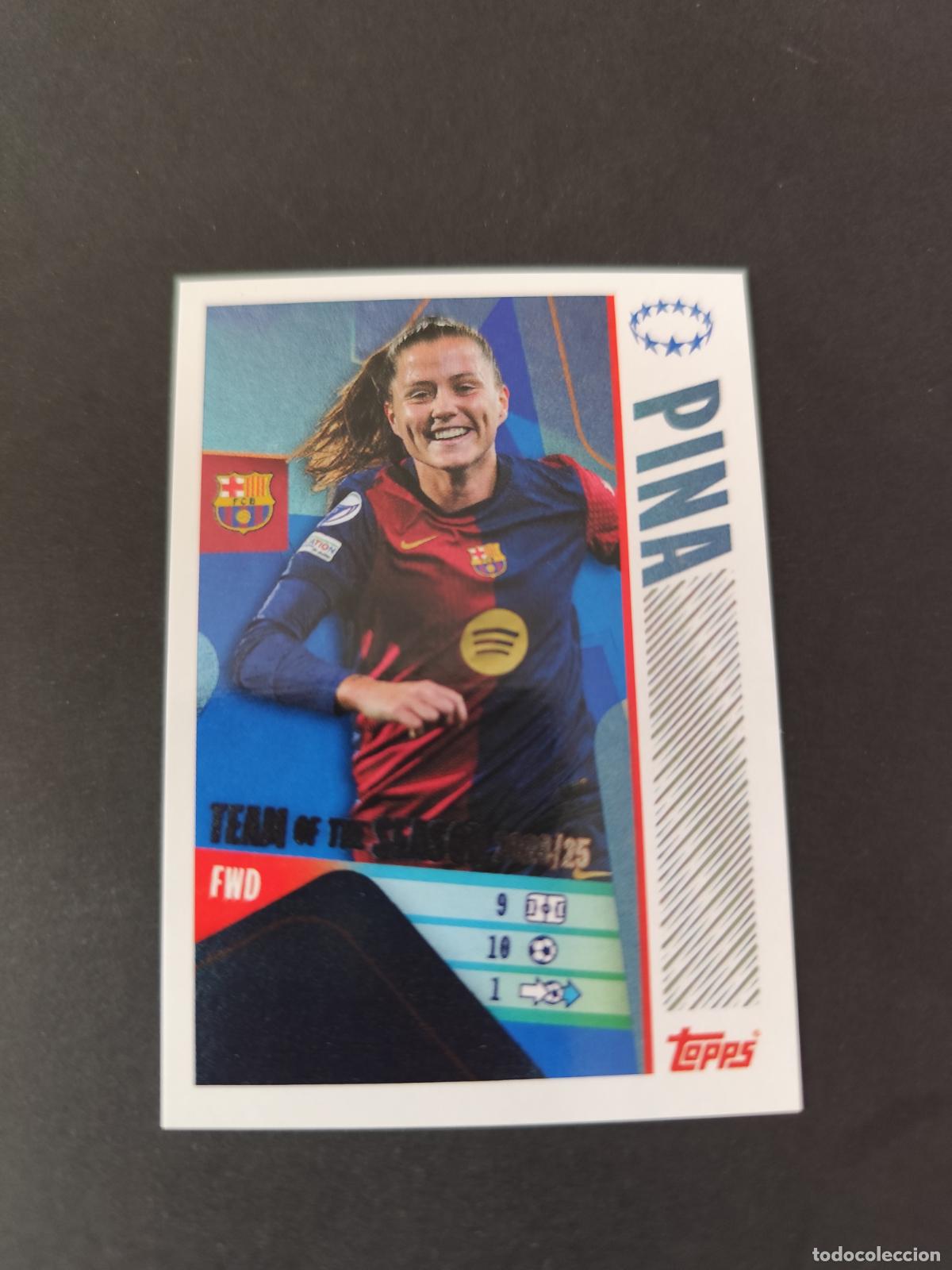 Football Stickers: 25 CLAUDIA PINA TEAM OF THE SEASON BARCELONA BAR&Ccedil;A STICKER CHAMPIONS LEAGUE 2025 2026 25 26 TOPPS