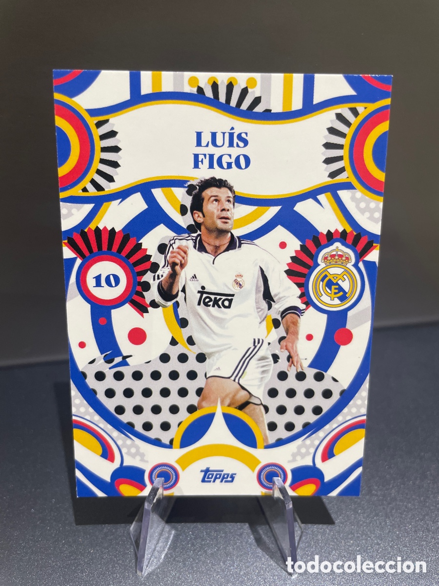 Football Stickers: Luis Figo 31 Set Flamenco Topps Real Madrid Team Set 2025