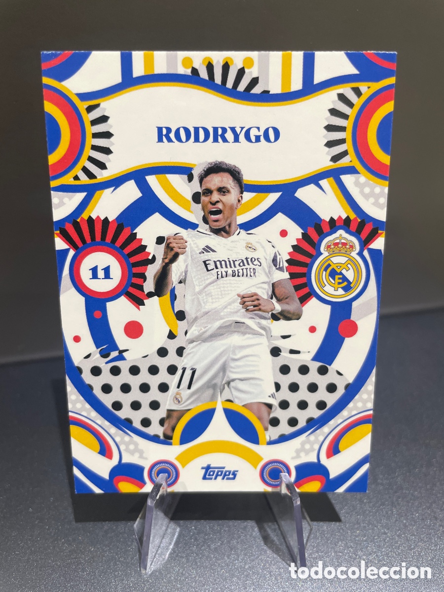 Fu&szlig;ball-Sticker: Rodrygo 28 Set Flamenco Topps Real Madrid Team Set 2025