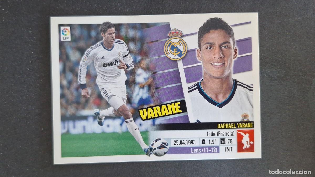 Fu&szlig;ball-Sticker: VARANE REAL MADRID LIGA ESTE 2013 2014 13 14 NUNCA PEGADO SIN PEGAR