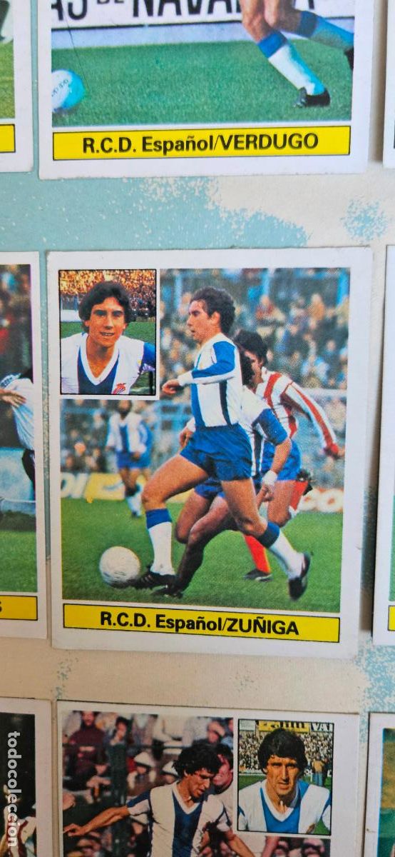 Football Stickers: zu&ntilde;iga este espa&ntilde;ol 1981 1982 82 81
