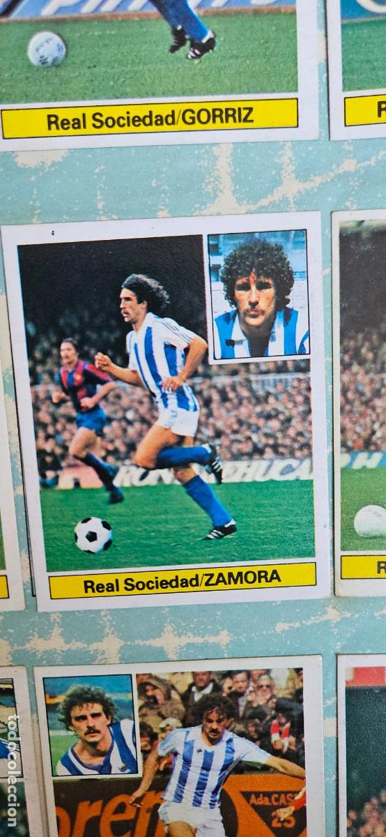Cromos de F&uacute;tbol: zamora este real sociedad 1981 1982 82 81 despegado