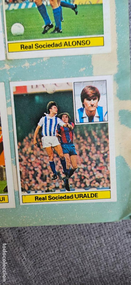 Cromos de F&uacute;tbol: uralde este real sociedad 1981 1982 82 81 despegado