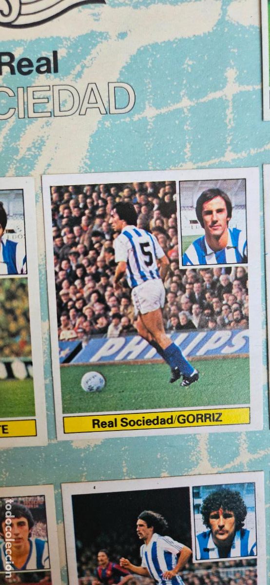 Cromos de F&uacute;tbol: gorriz este real sociedad 1981 1982 82 81 despegado