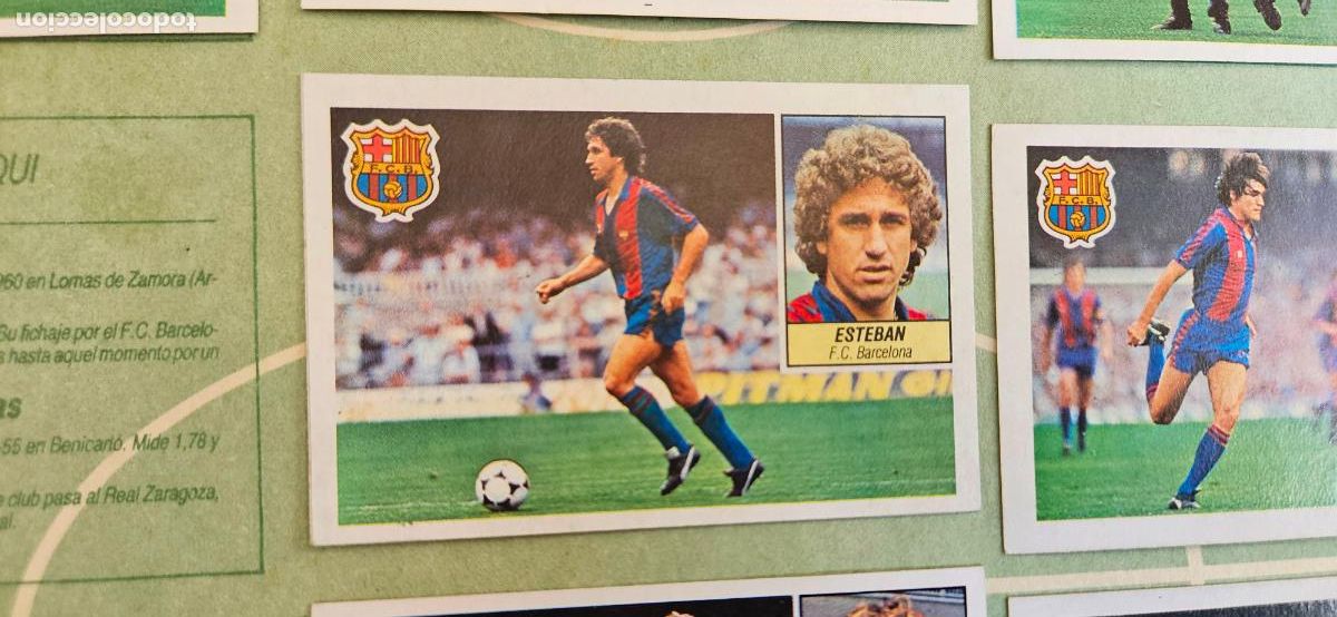 Fu&szlig;ball-Sticker: esteban este barcelona 1984 1985 84 85