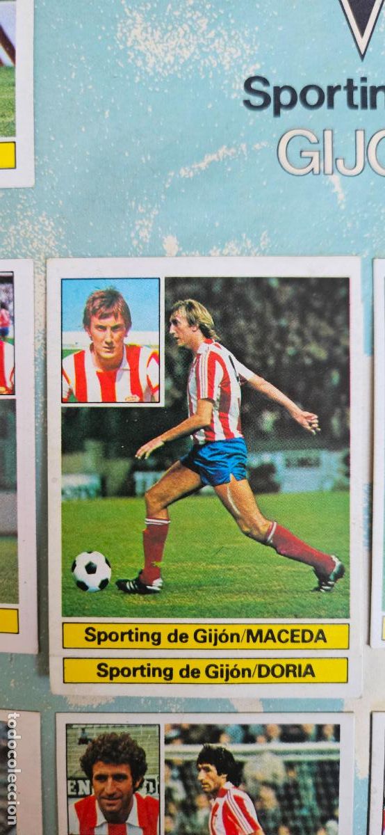 Cromos de F&uacute;tbol: maceda-doria este sporting de gijon 1981 1982 82 81