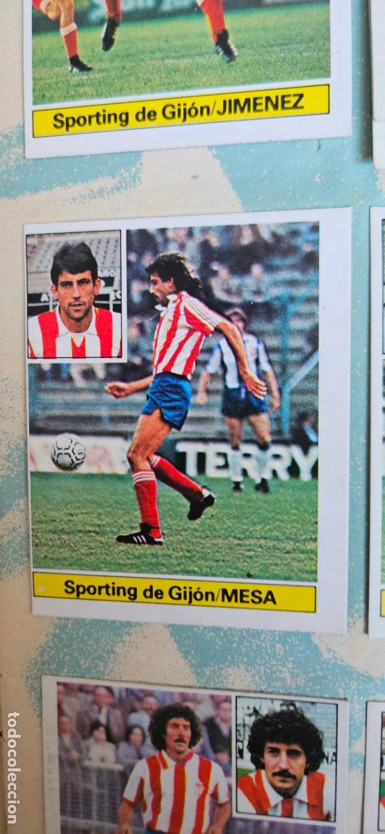 Cromos de F&uacute;tbol: mesa este sporting de gijon 1981 1982 82 81