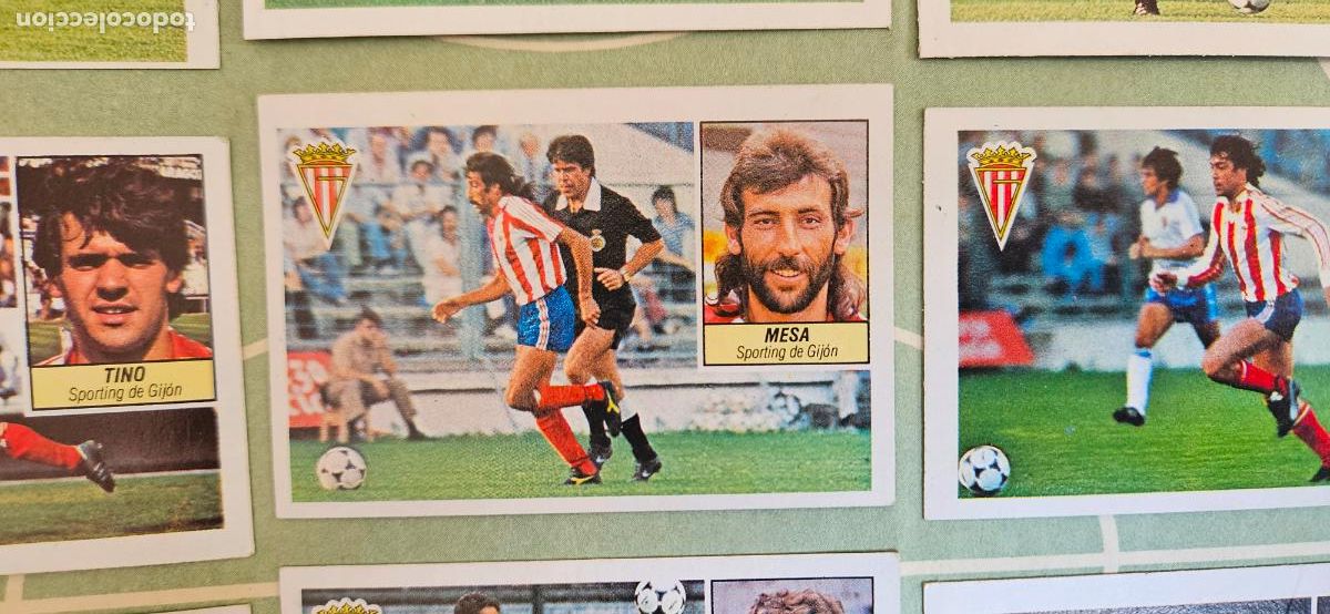 Cromos de F&uacute;tbol: mesa este sporting de gijon 1984 1985 84 85