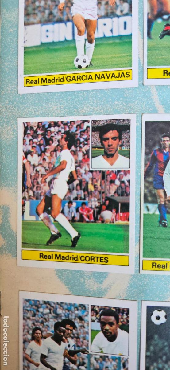 Fu&szlig;ball-Sticker: cortes este real madrid 1981 1982 82 81 despegado