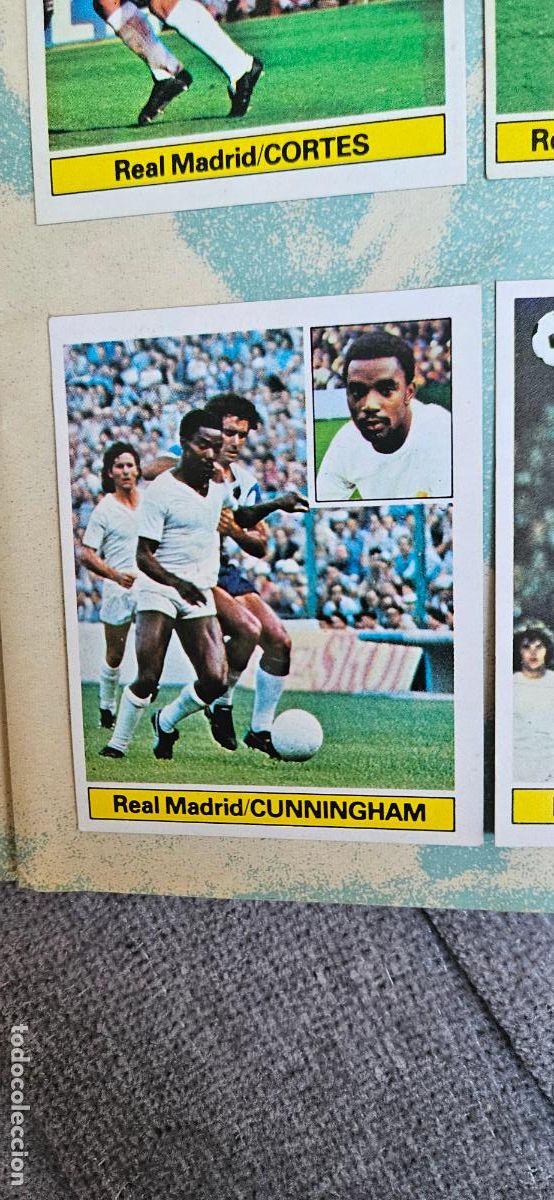 Fu&szlig;ball-Sticker: cunningham este real madrid 1981 1982 82 81 despegado