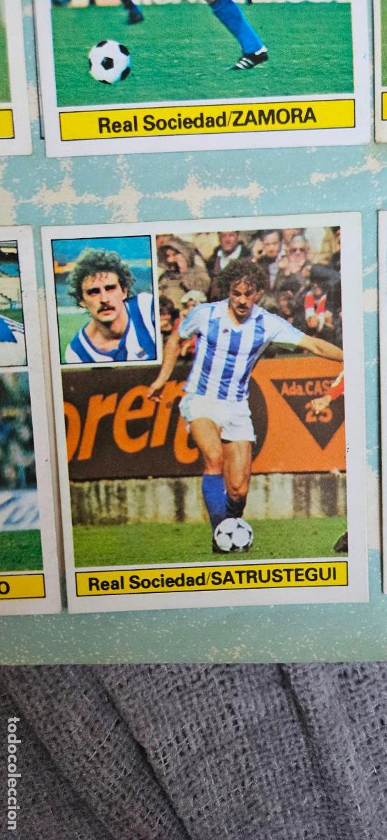 Cromos de F&uacute;tbol: satrustegui este real sociedad 1981 1982 82 81 despegado