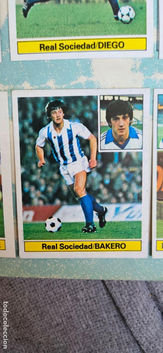 Cromos de F&uacute;tbol: bakero este real sociedad 1981 1982 82 81 despegado