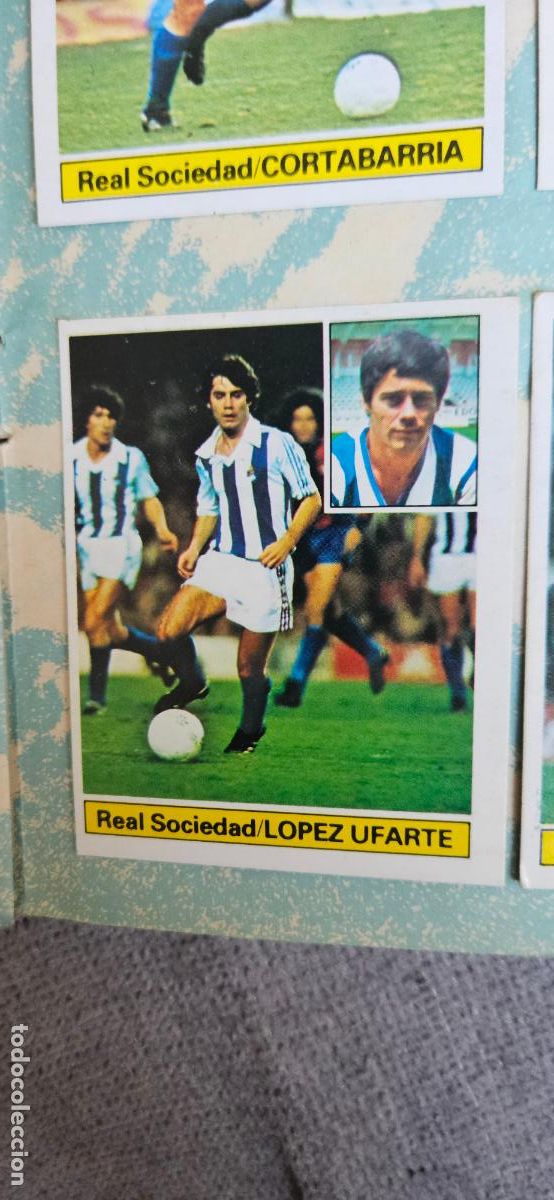 Cromos de F&uacute;tbol: lopez ufarte este real sociedad 1981 1982 82 81 despegado