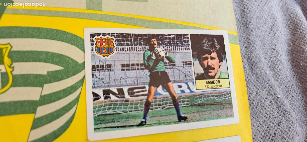 Fu&szlig;ball-Sticker: amador este barcelona 1984 1985 84 85