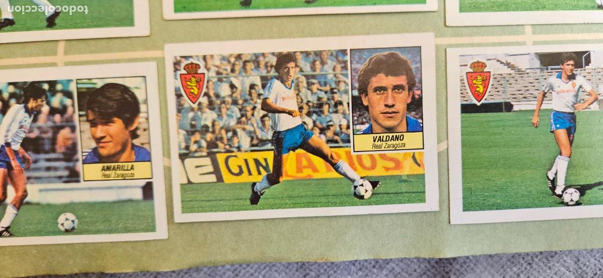 Fu&szlig;ball-Sticker: valdano este zaragoza 1984 1985 84 85