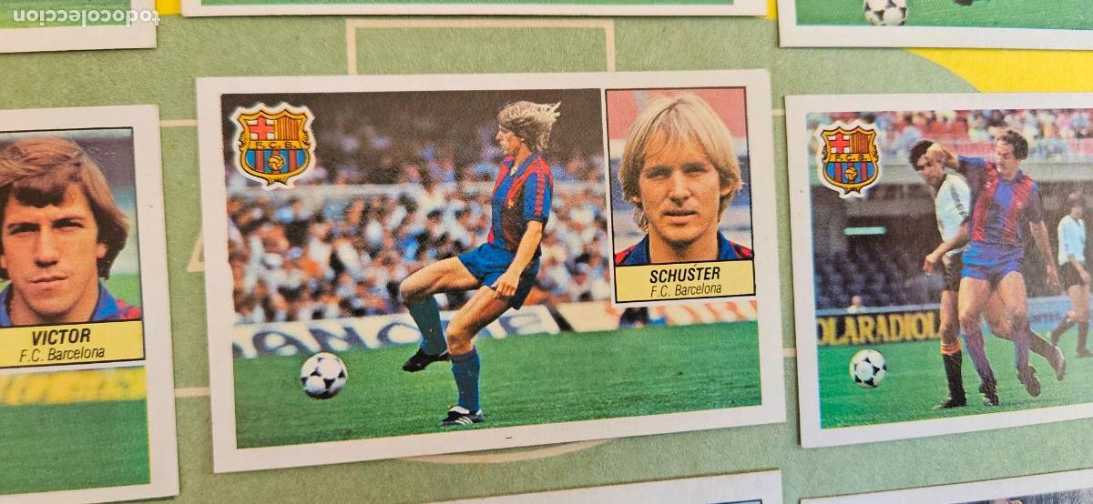 Fu&szlig;ball-Sticker: schuster este barcelona 1984 1985 84 85