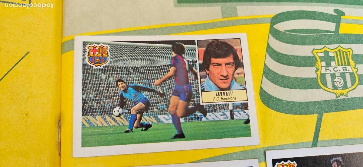Fu&szlig;ball-Sticker: urruti este barcelona 1984 1985 84 85