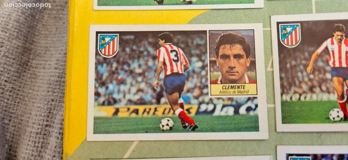 Cromos de F&uacute;tbol: clemente este atletico de madrid 1984 1985 84 85