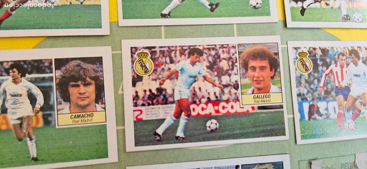 Fu&szlig;ball-Sticker: gallego este real madrid 1984 1985 84 85