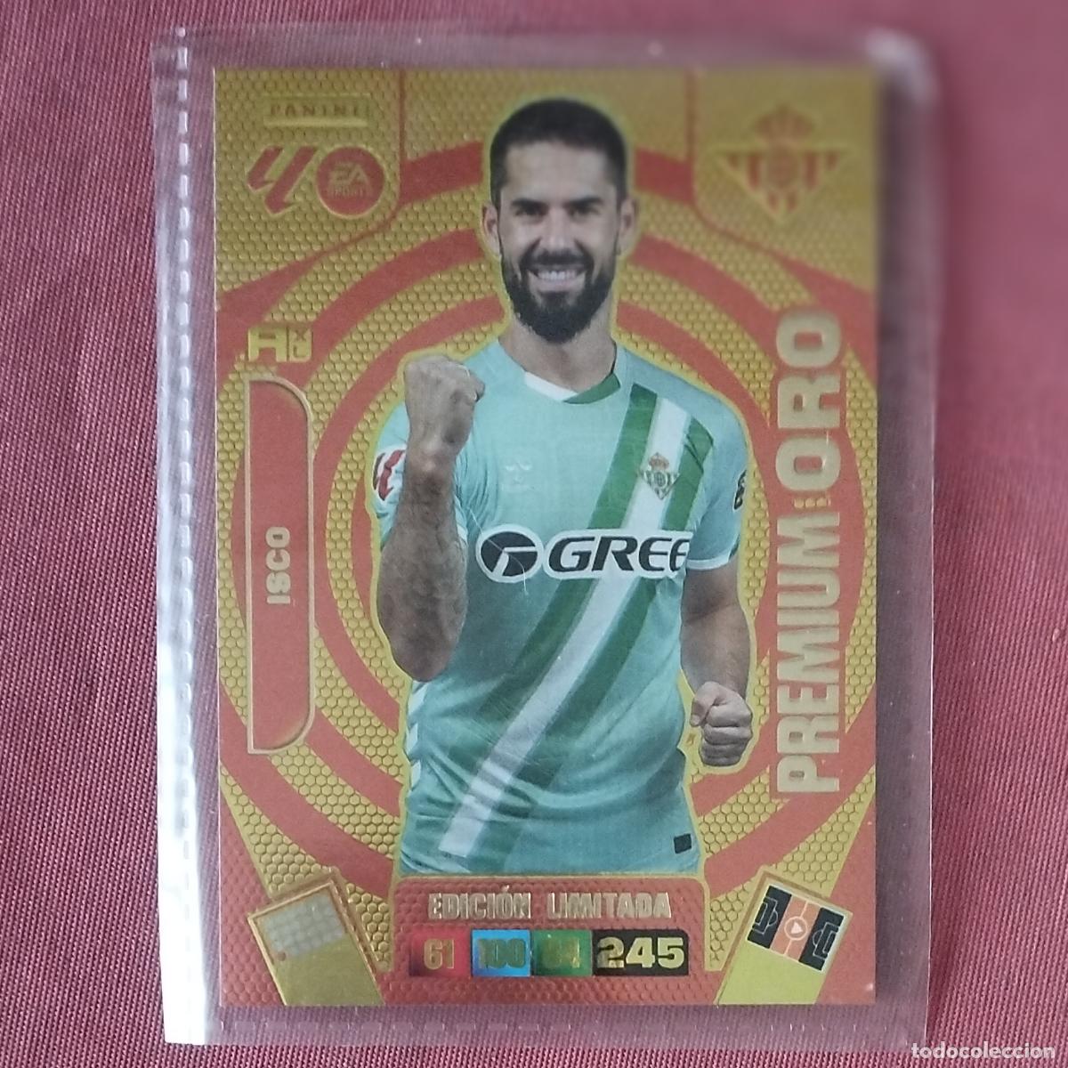 Cromos de F&uacute;tbol: ISCO - BETIS - PREMIUM ORO - EDICION LIMITADA - ADRENALYN - 2025 2026