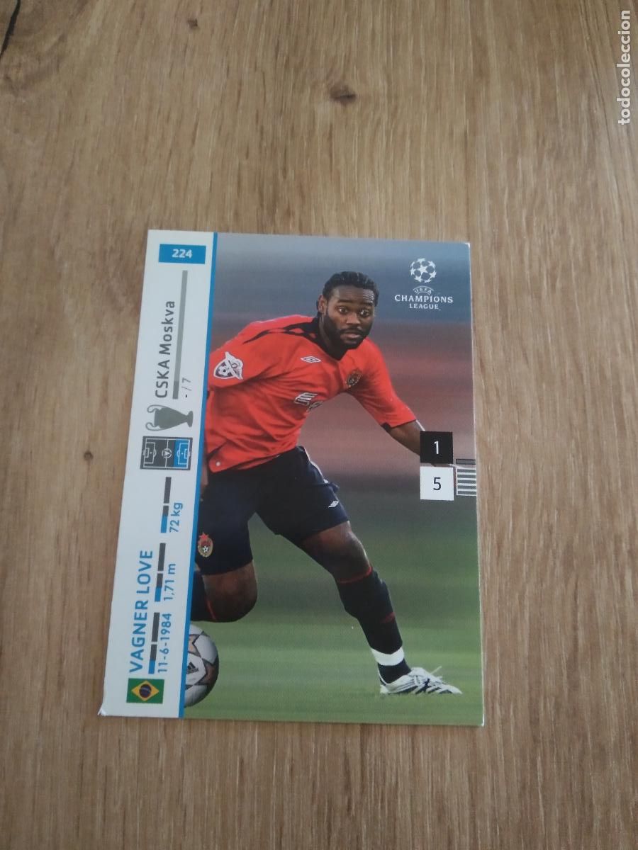 Cromos de Futebol: 224 VAGNER LOVE CSKA MOSCU CROMO FUTBOL 07-08 ADRENALYN PANINI UEFA CHAMPIONS LEAGUE 2007-2008