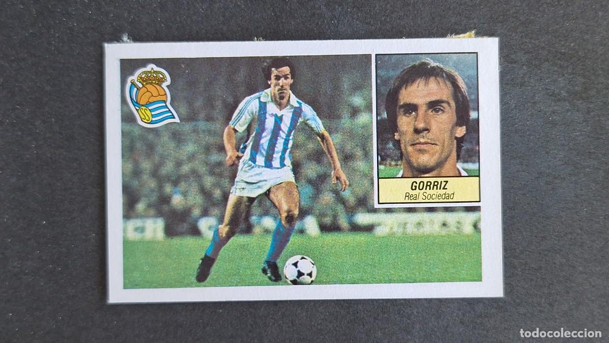 Cromos de F&uacute;tbol: L3 GORRIZ REAL SOCIEDAD LIGA ESTE 1984 1985 84 85 RECUPERADO DESPEGADO