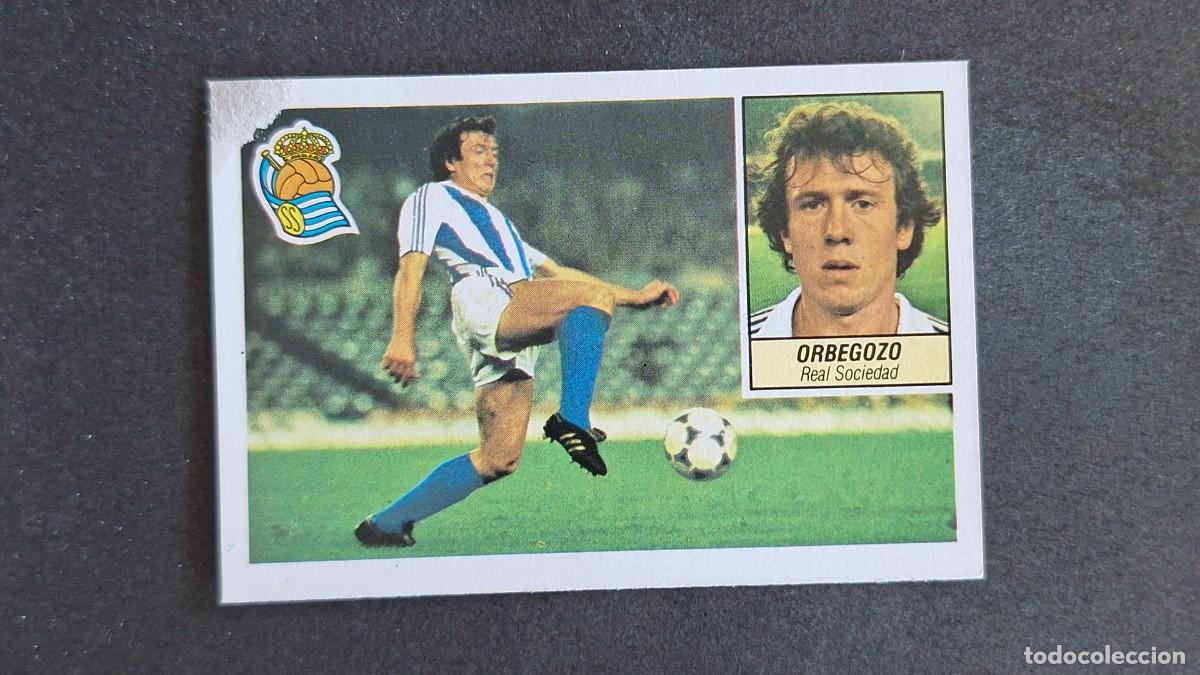 Cromos de F&uacute;tbol: L3 ORBEGOZO REAL SOCIEDAD LIGA ESTE 1984 1985 84 85 RECUPERADO DESPEGADO