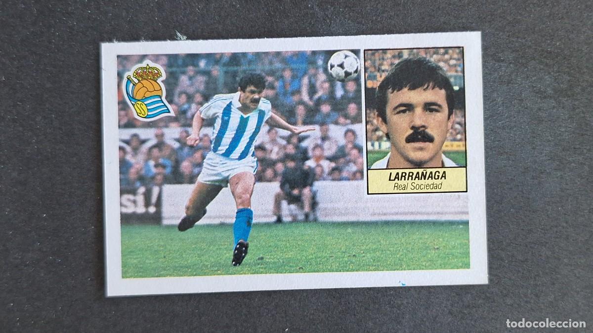 Cromos de F&uacute;tbol: L3 LARRA&Ntilde;AGA REAL SOCIEDAD LIGA ESTE 1984 1985 84 85 RECUPERADO DESPEGADO