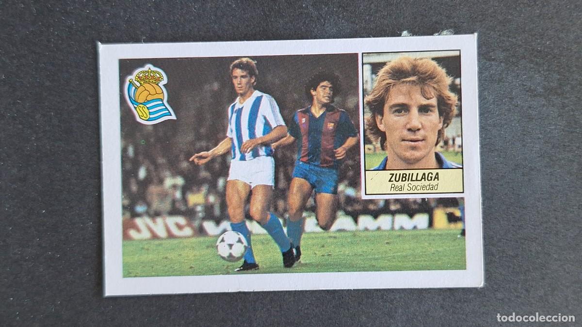 Cromos de F&uacute;tbol: L3 ZUBILLAGA REAL SOCIEDAD LIGA ESTE 1984 1985 84 85 RECUPERADO DESPEGADO