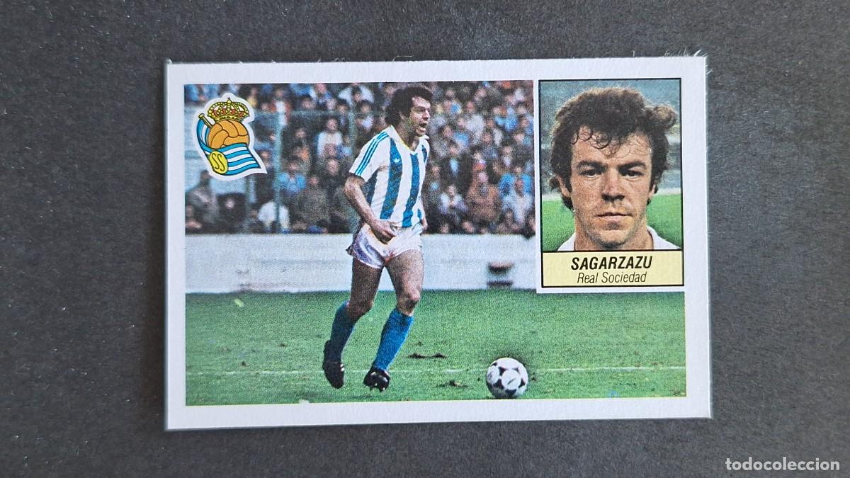 Cromos de F&uacute;tbol: L3 SAGARZAZU REAL SOCIEDAD LIGA ESTE 1984 1985 84 85 RECUPERADO DESPEGADO