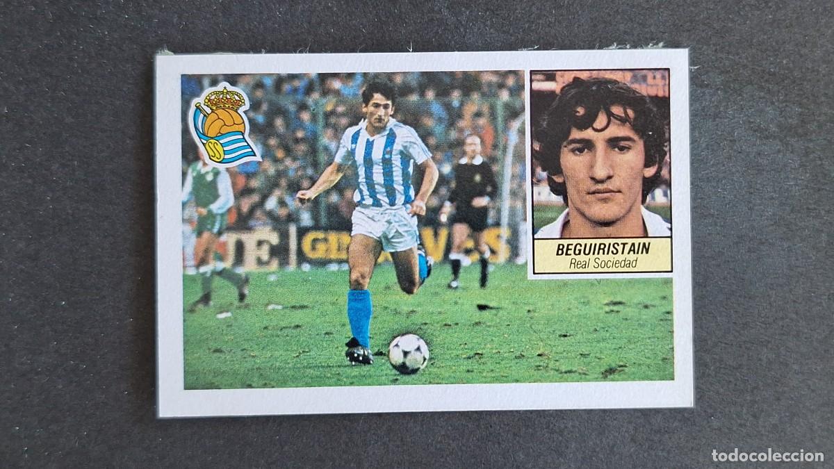 Cromos de F&uacute;tbol: L3 BEGUIRISTAIN REAL SOCIEDAD LIGA ESTE 1984 1985 84 85 RECUPERADO DESPEGADO