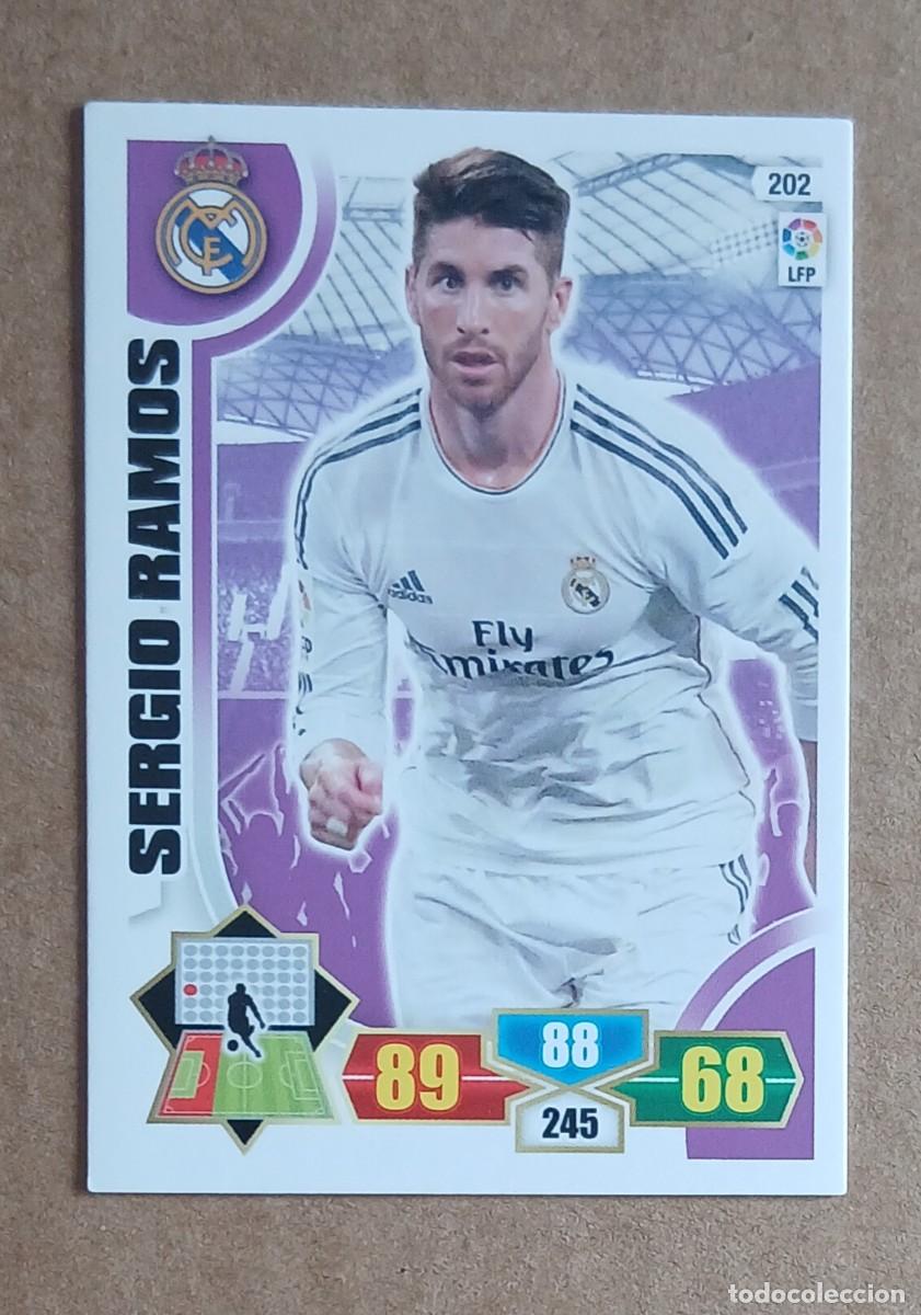 Cromos de F&uacute;tbol: Cromo n&ordm; 202 Sergio Ramos Real Madrid Adrenalyn 2013-2014 de Panini. Estado notable.