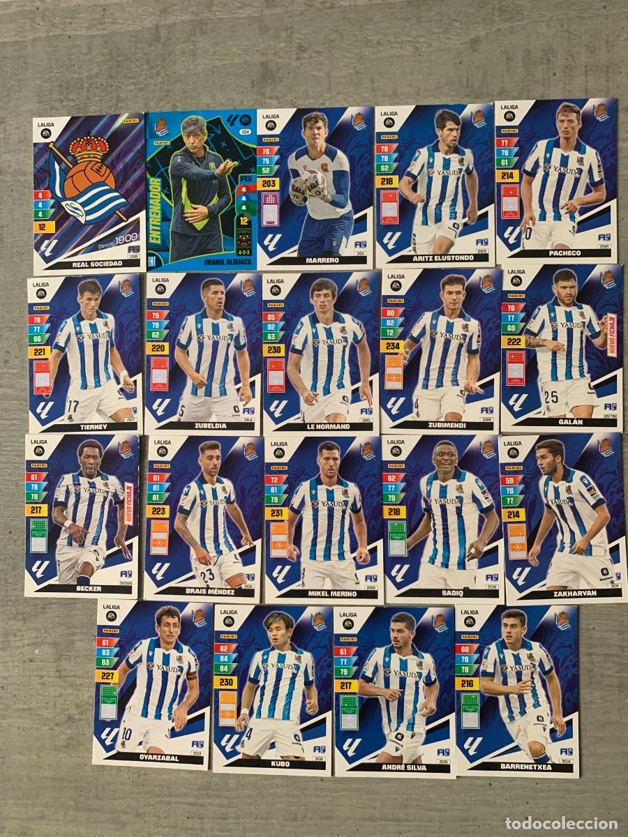 Cromos de F&uacute;tbol: LOTE DE CROMOS DE FUTBOL DE LA REAL SOCIEDAD DE SAN SEBASTIAN