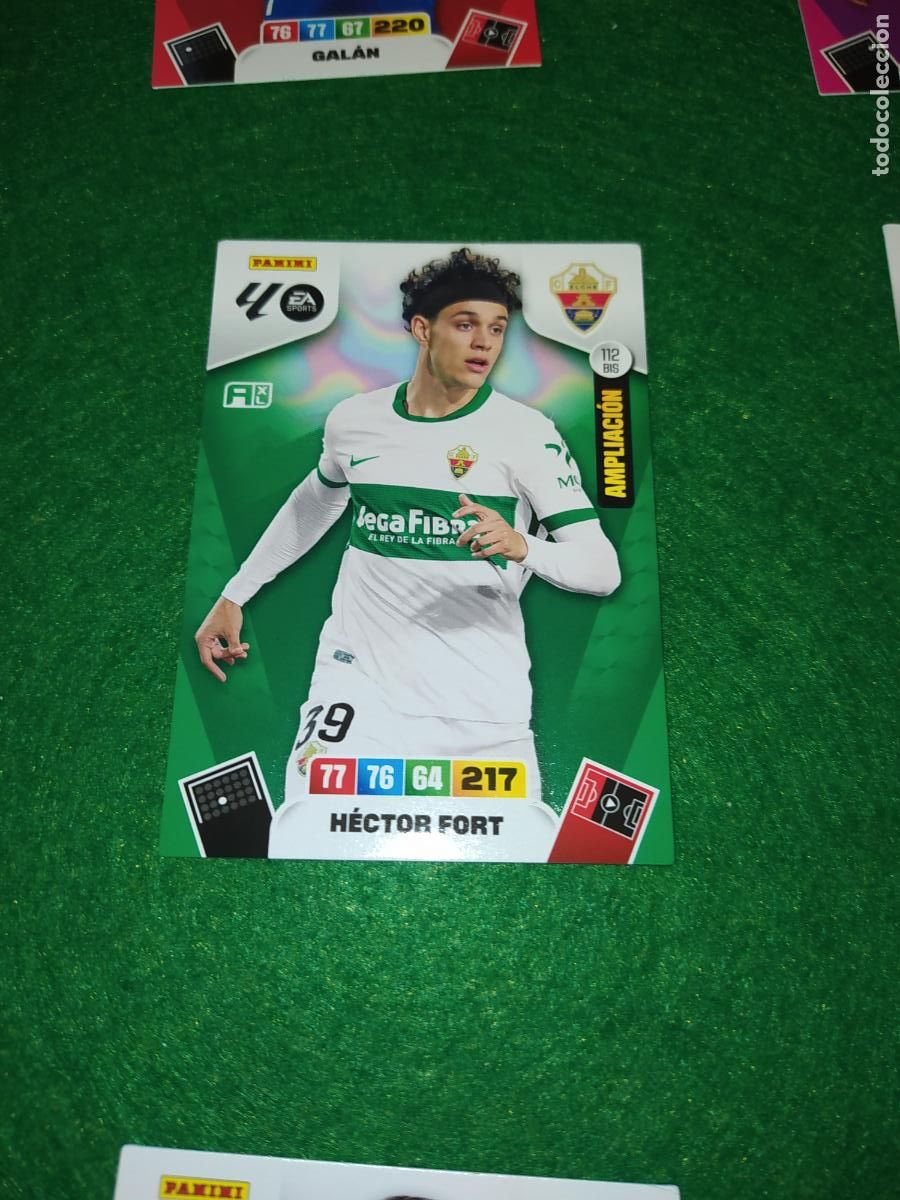 Fu&szlig;ball-Sticker: adrenalyn xl 2025 2026 codigo sin activar AMPLIACION n&ordm; 112bis hector fort elche