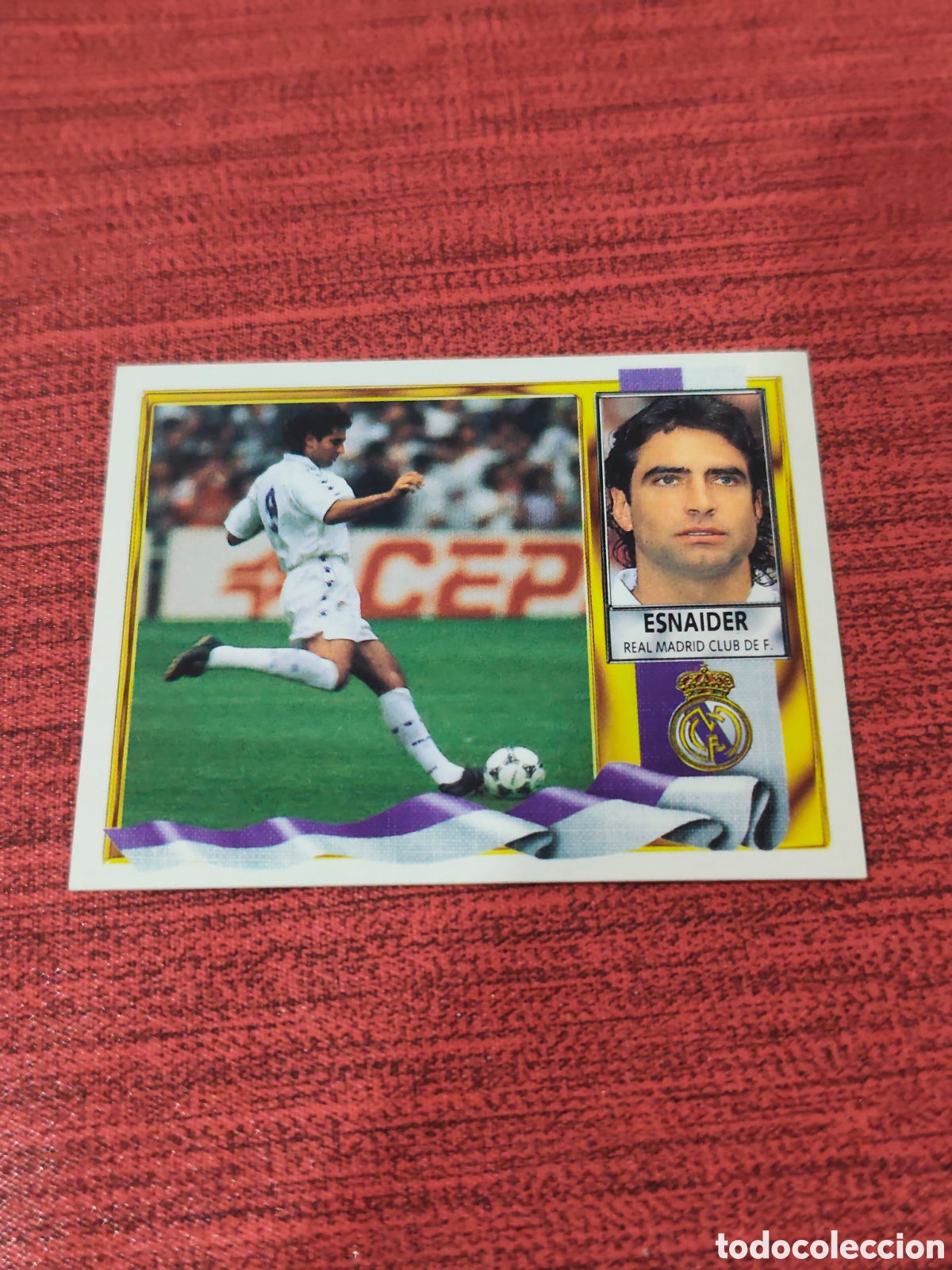 Cromos de F&uacute;tbol: FICHAJE 8 ESNAIDER REAL MADRID EDICIONES ESTE 1995 1996