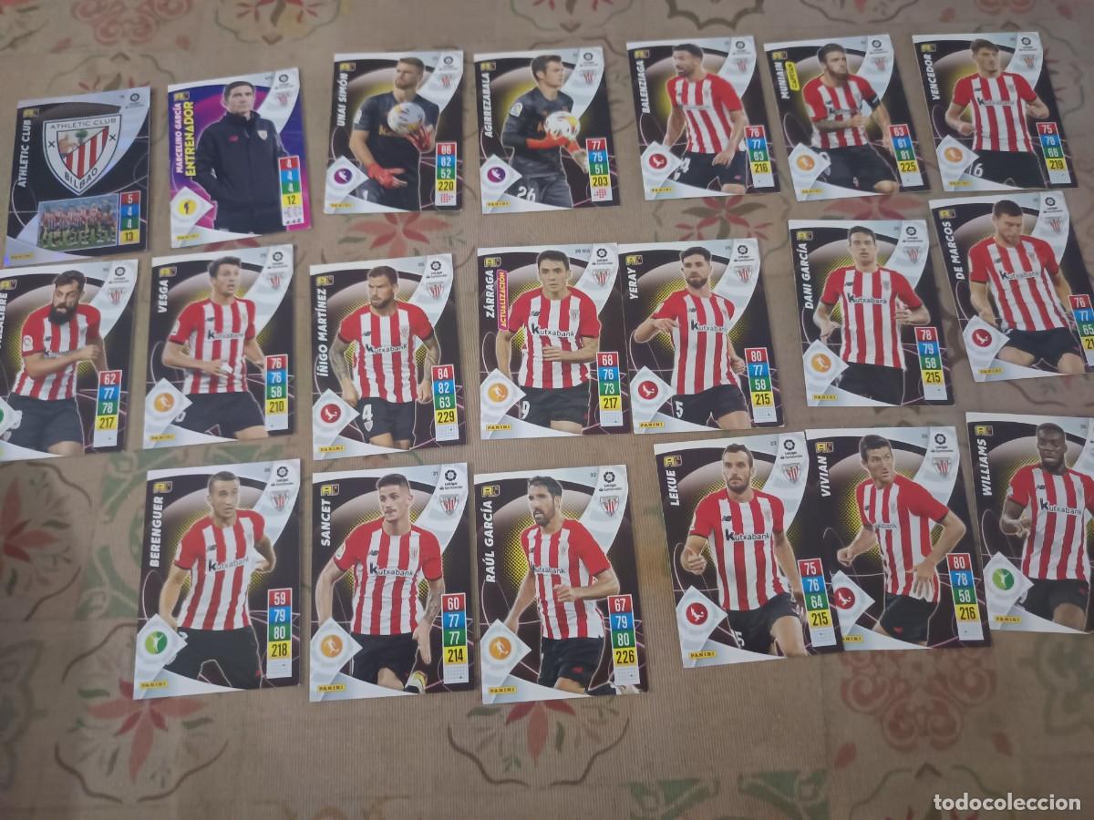 Cromos de F&uacute;tbol: 20 cartas del Athletic Club de la temporada 2021-2022.