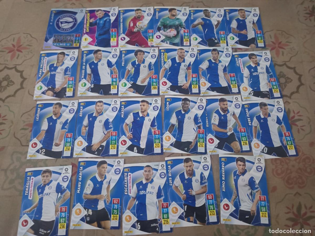 Figurine di Calcio: 23 cromos Deportivo Alav&eacute;s.2021-2022 ANDRENALYN