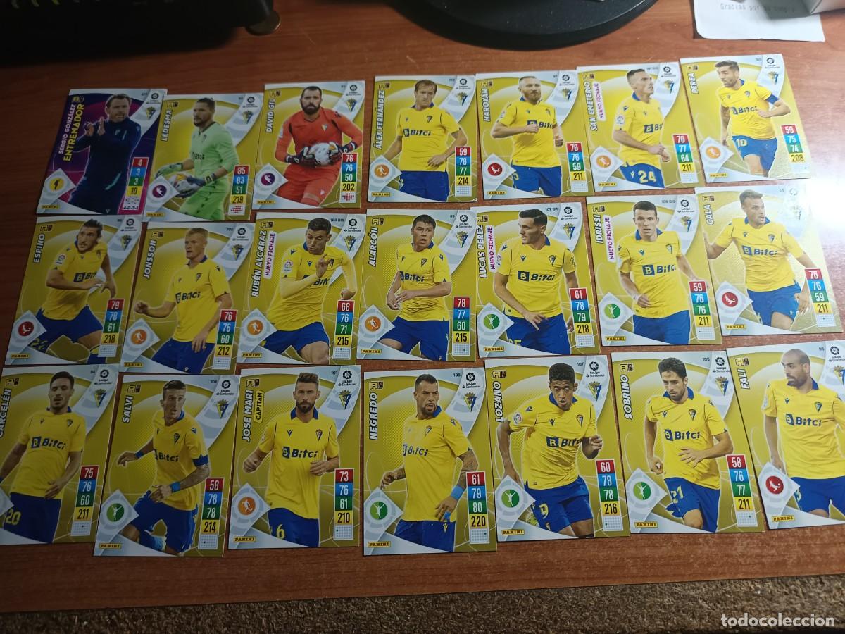 Cromos de F&uacute;tbol: 21 Cromos DEL Cadiz La Liga 2021-2022 Adrenalyn