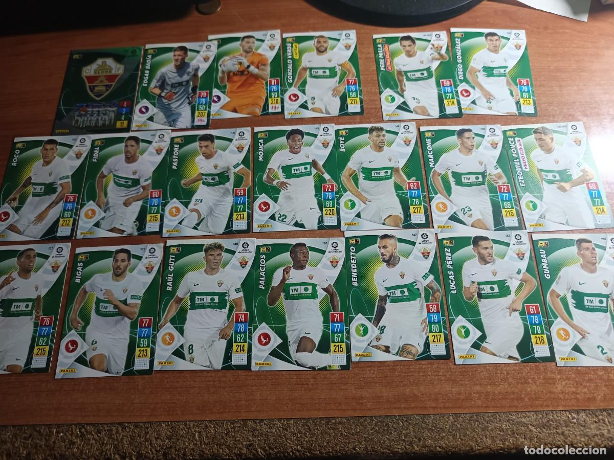 Fu&szlig;ball-Sticker: 20 carta de jugadores del Elche CF de 2021/22 Adrenalyn