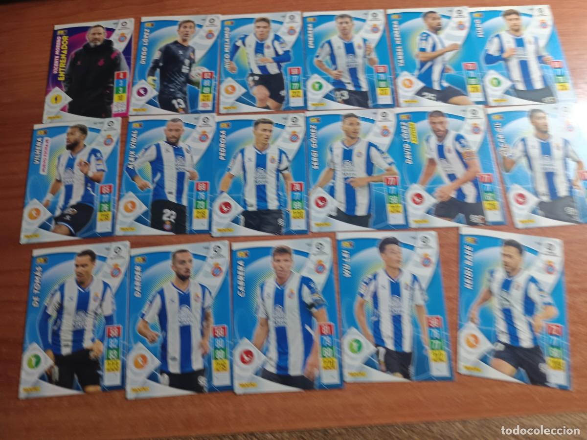 Fu&szlig;ball-Sticker: 17 cromos del RCD Espanyol.de la temporada 2021-2022 Adrenalyn
