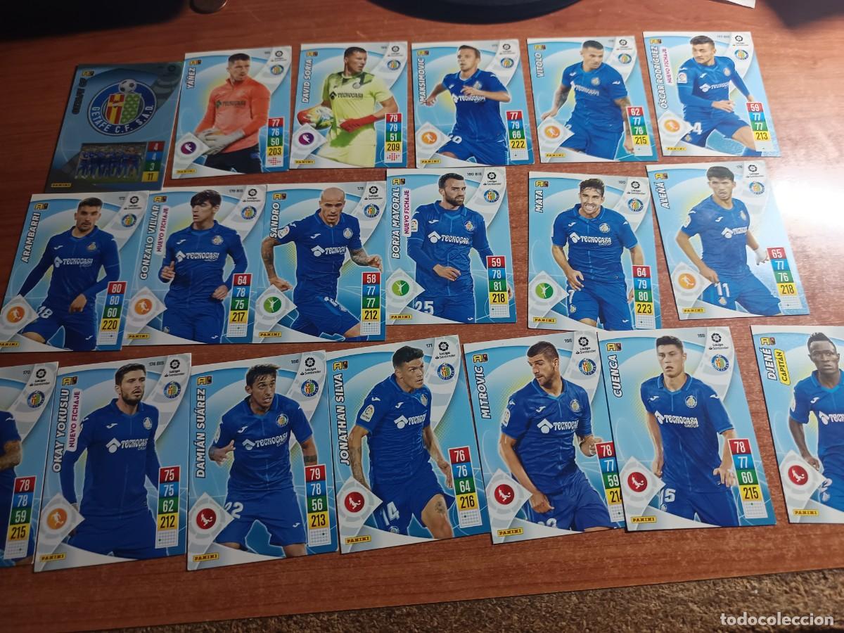Fu&szlig;ball-Sticker: 19 cromos del Getafe CF de la temporada. 2021-2022 Adrenalyn
