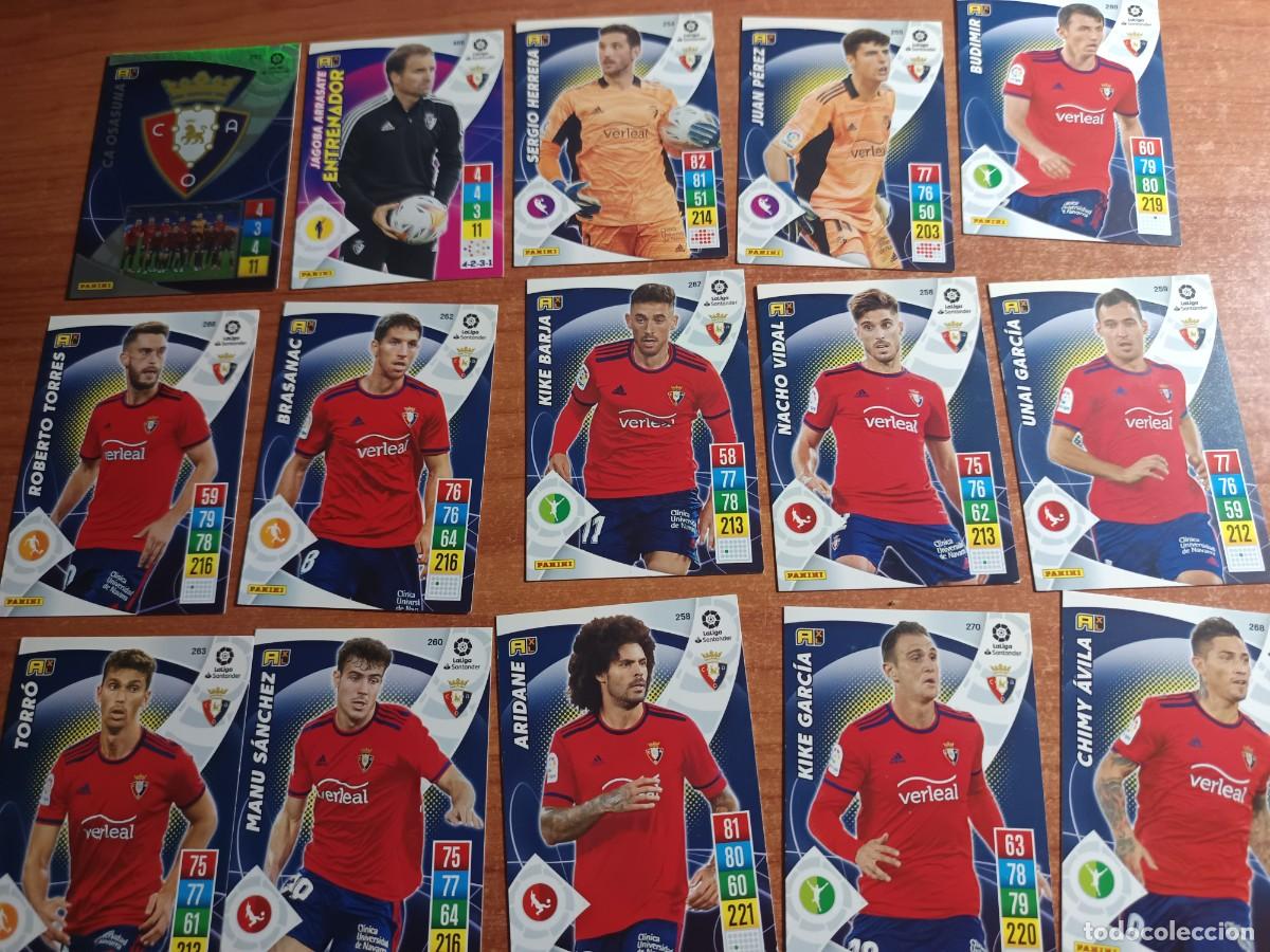 Fu&szlig;ball-Sticker: 15 cromos Club Atl&eacute;tico Osasuna 2021-22 Adrenalyn XL
