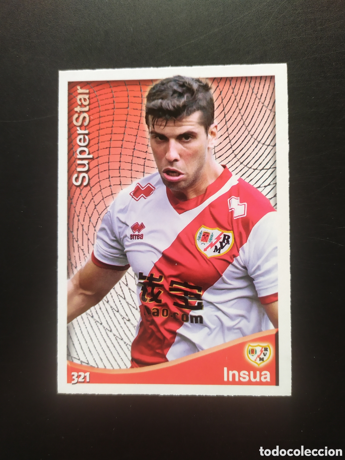 Cromos de F&uacute;tbol: Mundicromo fichas Liga 2014 2015 14 15 Insua superstar n&deg; 321 Rayo Vallecano