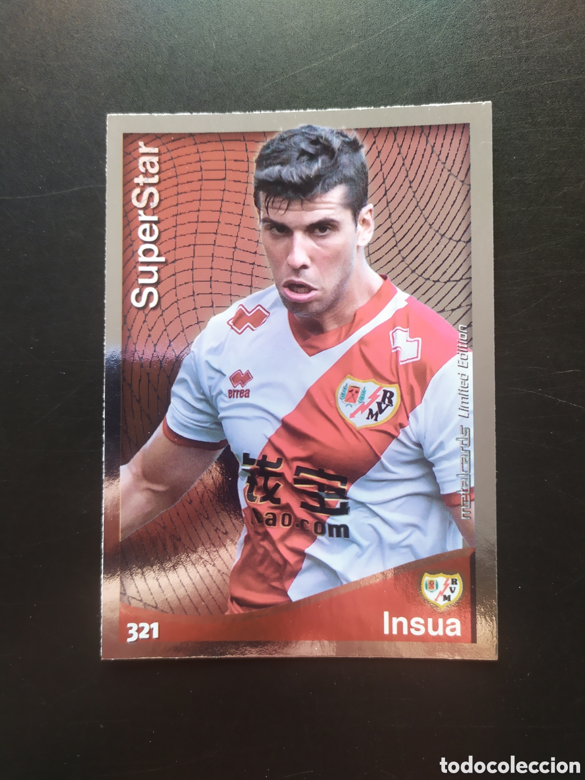 Cromos de F&uacute;tbol: Mundicromo fichas Liga 2014 2015 14 15 Insua superstar metalcards limited n&deg; 321 Rayo Vallecano
