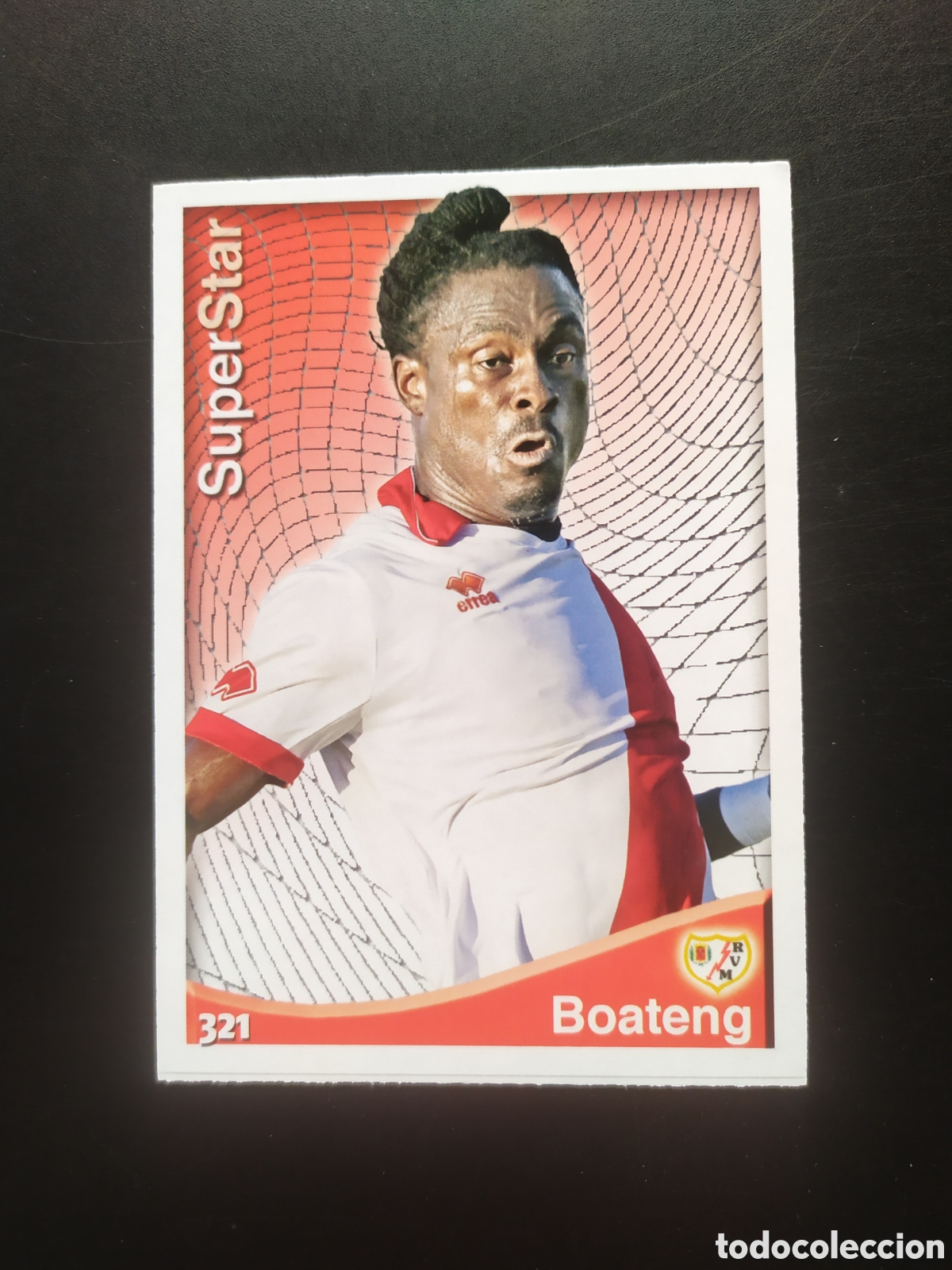 Cromos de F&uacute;tbol: Mundicromo fichas Liga 2014 2015 14 15 Boateng superstar n&deg; 321 Rayo Vallecano