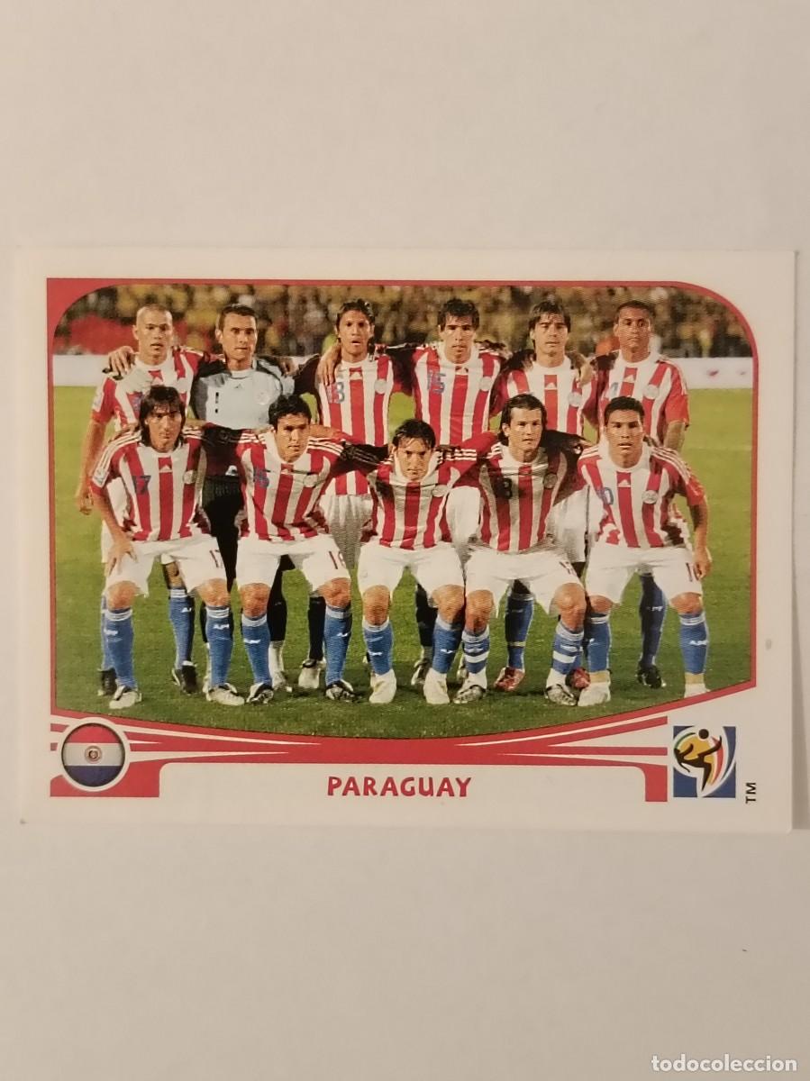 Cromos de f&uacute;tbol: #429 ALINEACION PARAGUAY MUNDIAL SUDAFRICA 2010 PANINI