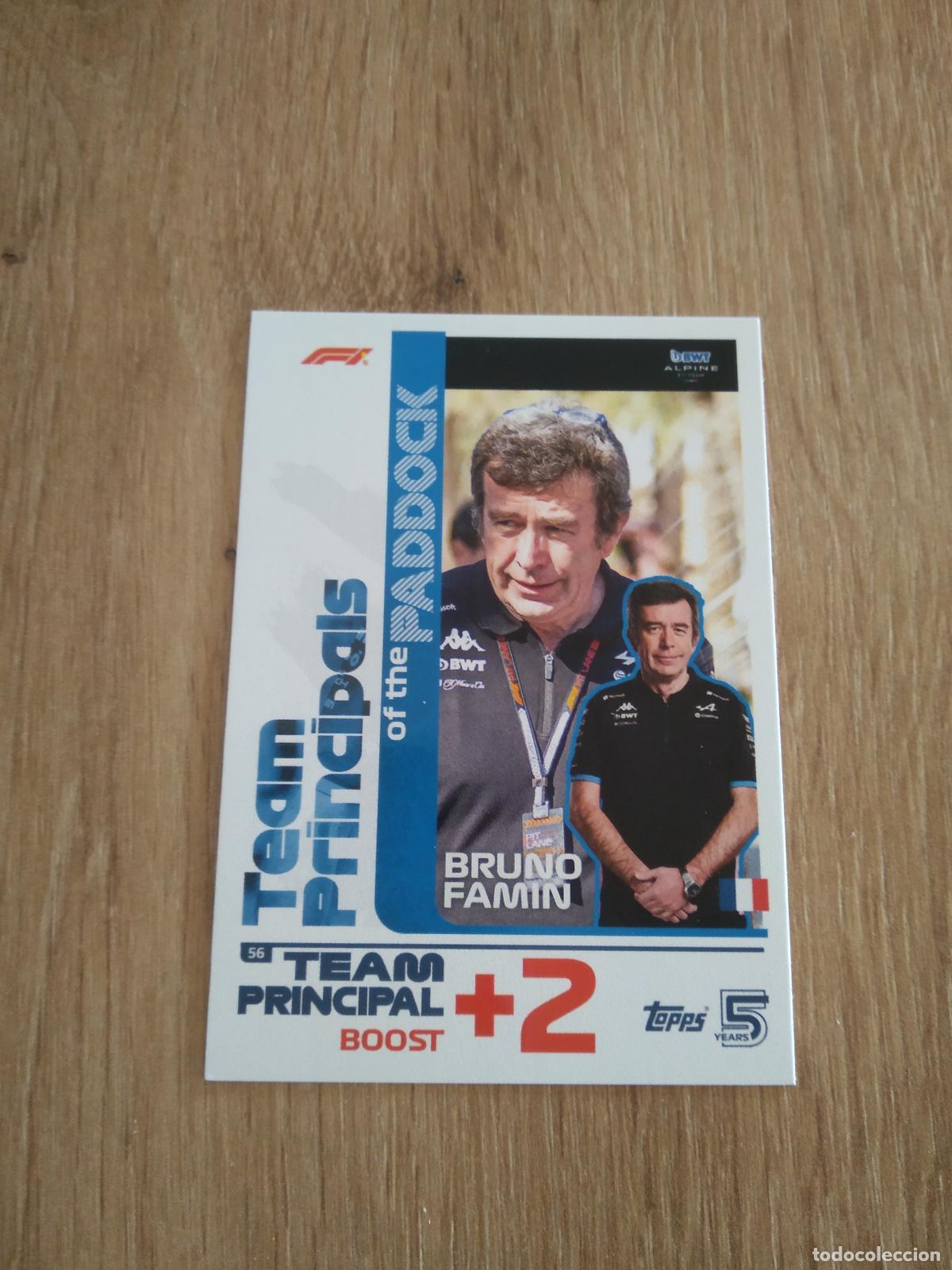 Cromos de F&uacute;tbol: 56 BRUNO FAMIN CROMO F1 Topps Formula 1 Turbo Attax 2024