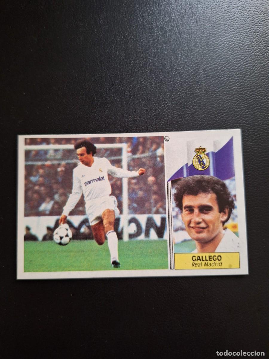 Figurine di Calcio: CROMO DE F&Uacute;TBOL LIGA ESTE GALLEGO REAL MADRID SIN PEGAR NUNCA PEGADO 86 87 1986 1987