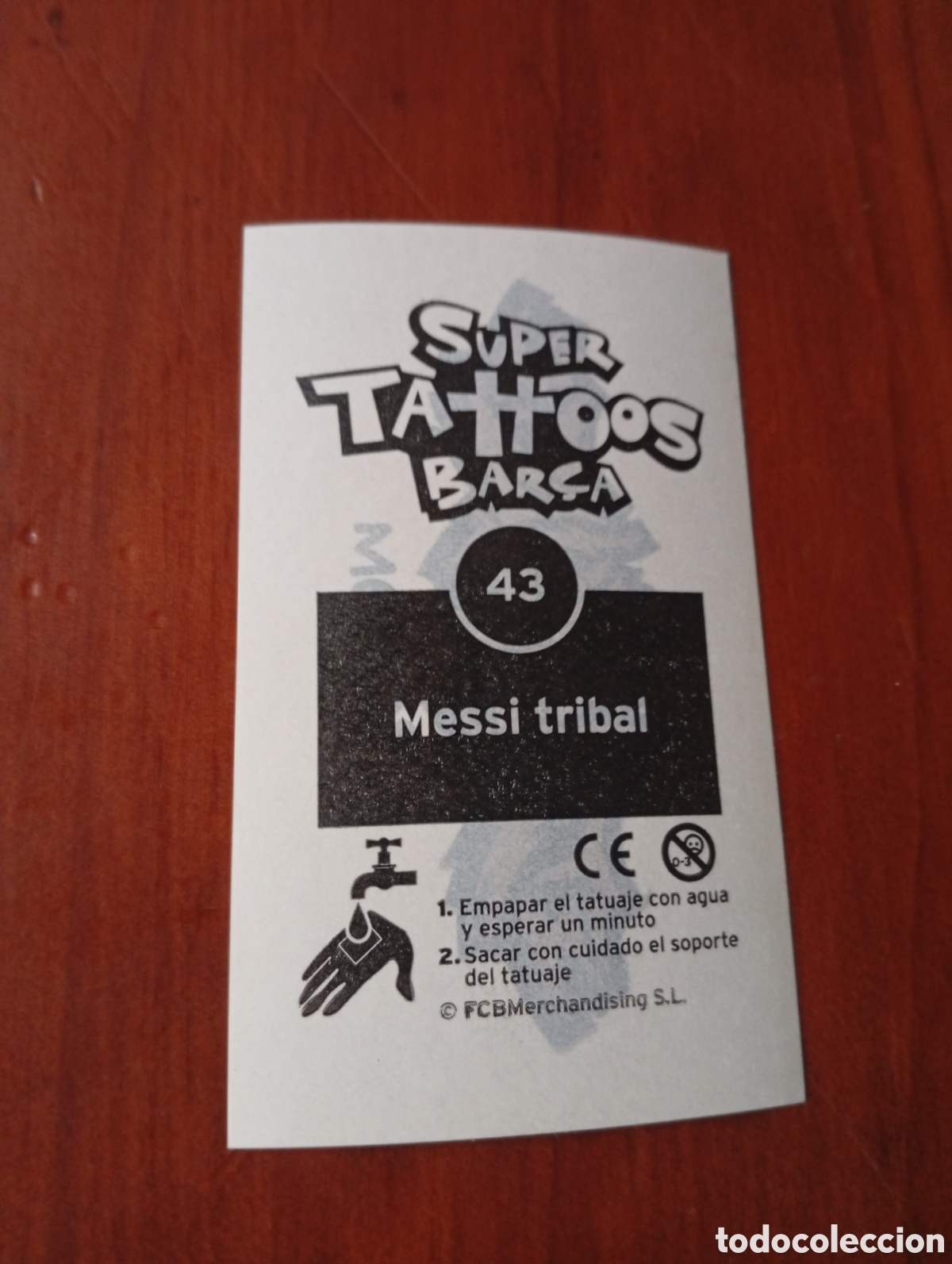 Cromos de F&uacute;tbol: CROMO SUPER TATTOOS BAR&Ccedil;A BARCA FUTBOL BARCELONA N &ordm; 43 MESSI TRIBAL CALCOMANIA TATUAJE